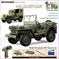 Willys Jeep Rc Car JJRC C8815 1/10 1941 MB Scaler 2.4g 4wd RTR Crawler Climbing Military RC Truck Offroad Vehicle Adult Kids Toy 1