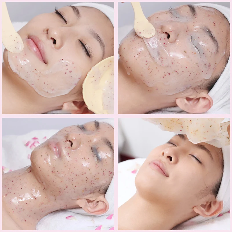 Masque facial doux Hydro Jelly, soins de la peau du visage en poudre, blanchiment, or rose, collagène, caoutchouc, spa facial, salon de beauté
