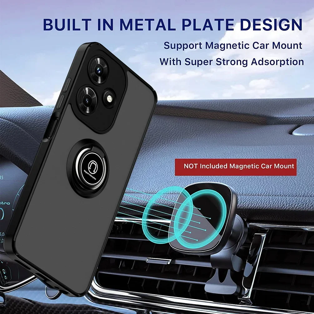 Rotatable Bracket Phone Case with Car Holder and Finger Ring