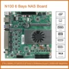 N100/i3-N305 NAS Motherboard DDR5 4x Intel i226-V 2.5G 2* M.2 NVMe 6* SATA3.0 HDMI2.0 DP Mini ITX board With PCIE 17X17CM 2