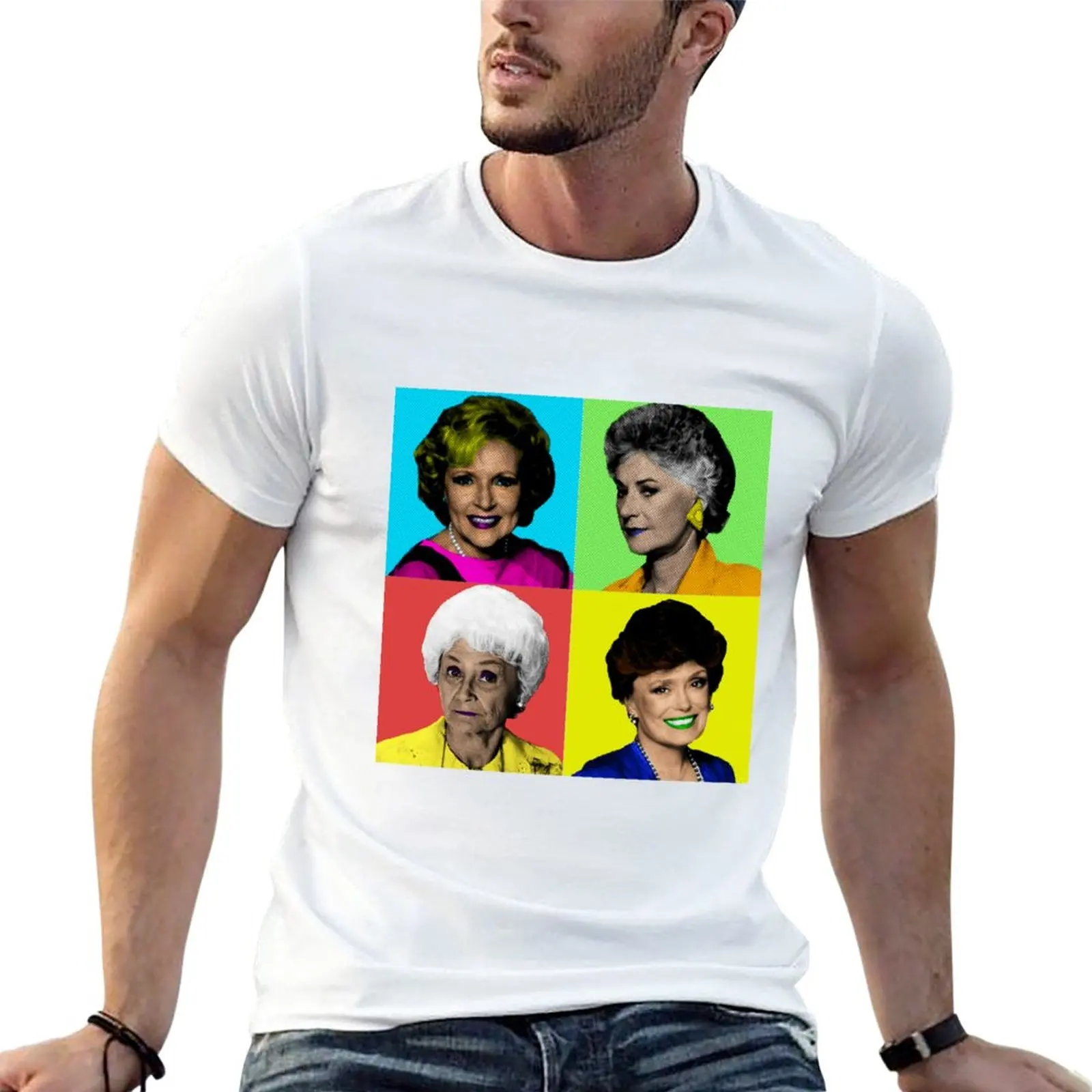 

The Golden Girls 4 Way Color T-Shirt kawaii clothes Blouse Men's t shirts