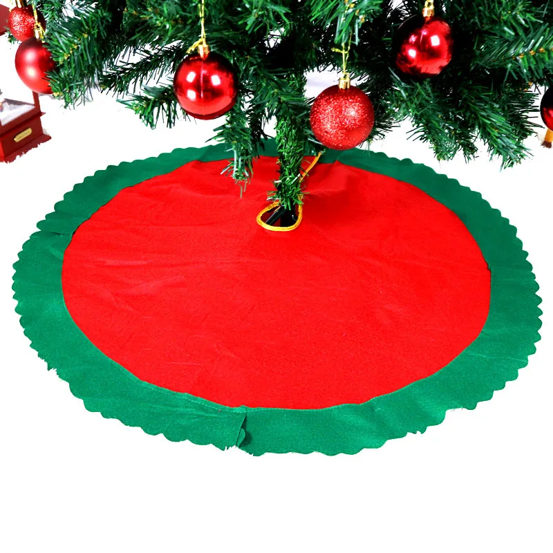 

90CM Merry Christmas Tree Skirt Xmas Carpet Decorations For Home 2023 Navidad New Year Evening Party Gifts Kitchen Ornament