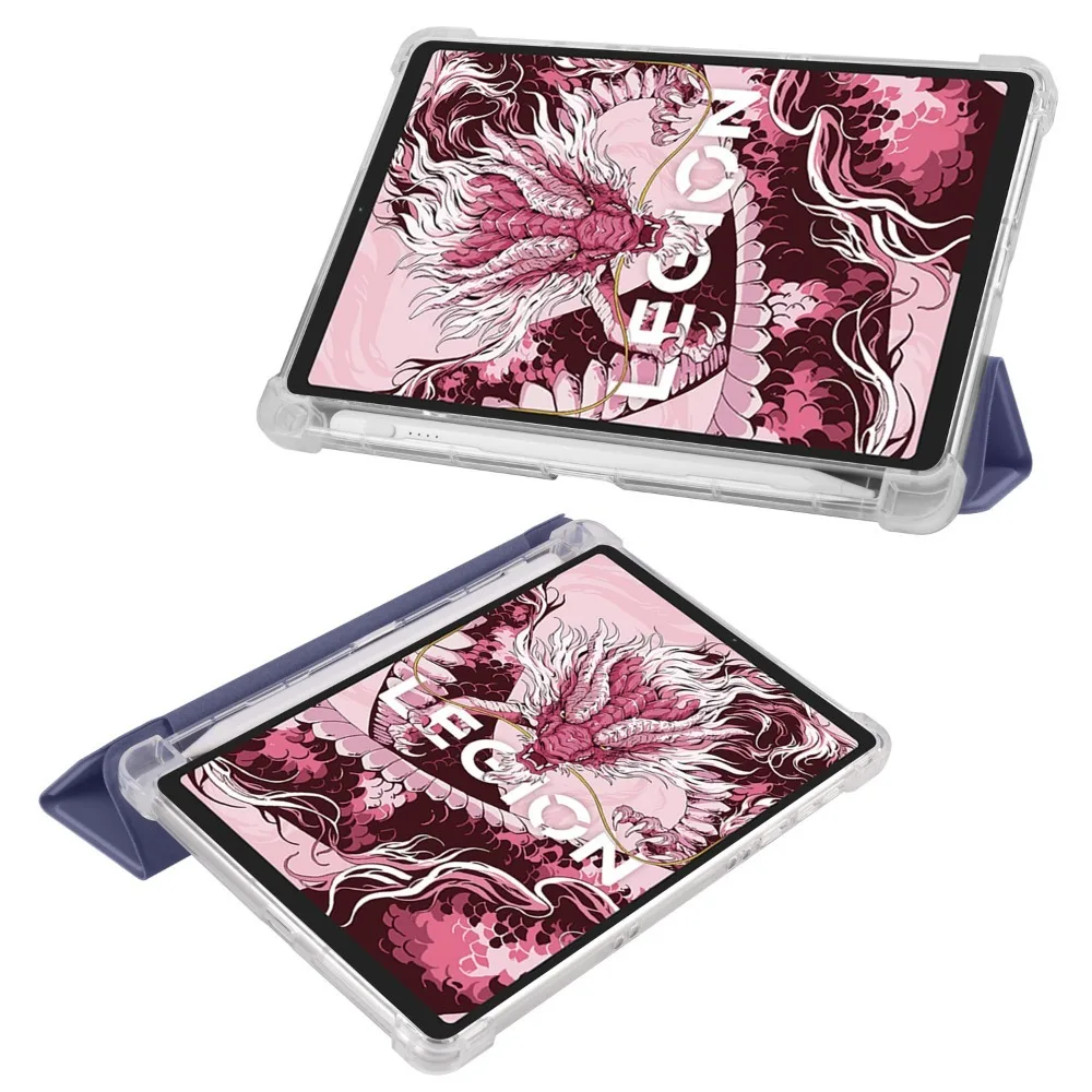 Tri-Fold Soft TPU Back Stand Tablet Case