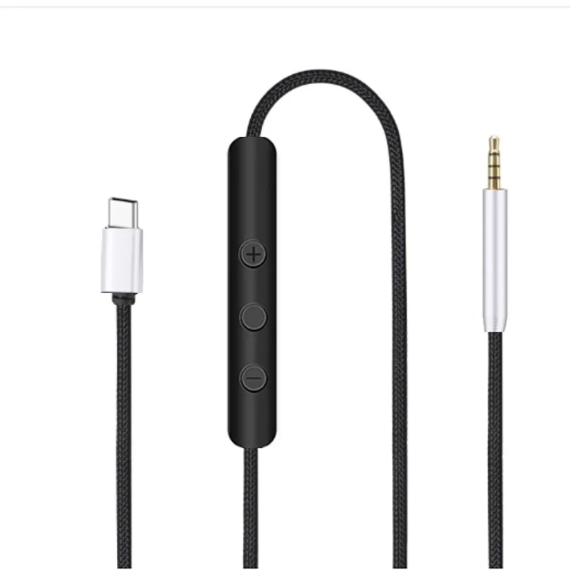 Фото Сменный кабель USB C для наушников QC25/QC35/QC35II/QC45/NC700/Y40/Y45/Y50 №1