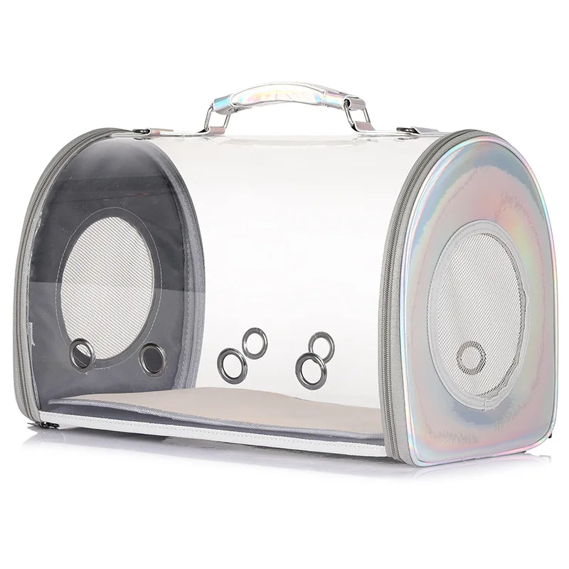 

HOT sale porous breathable carrying bag transparent space bag pet bag