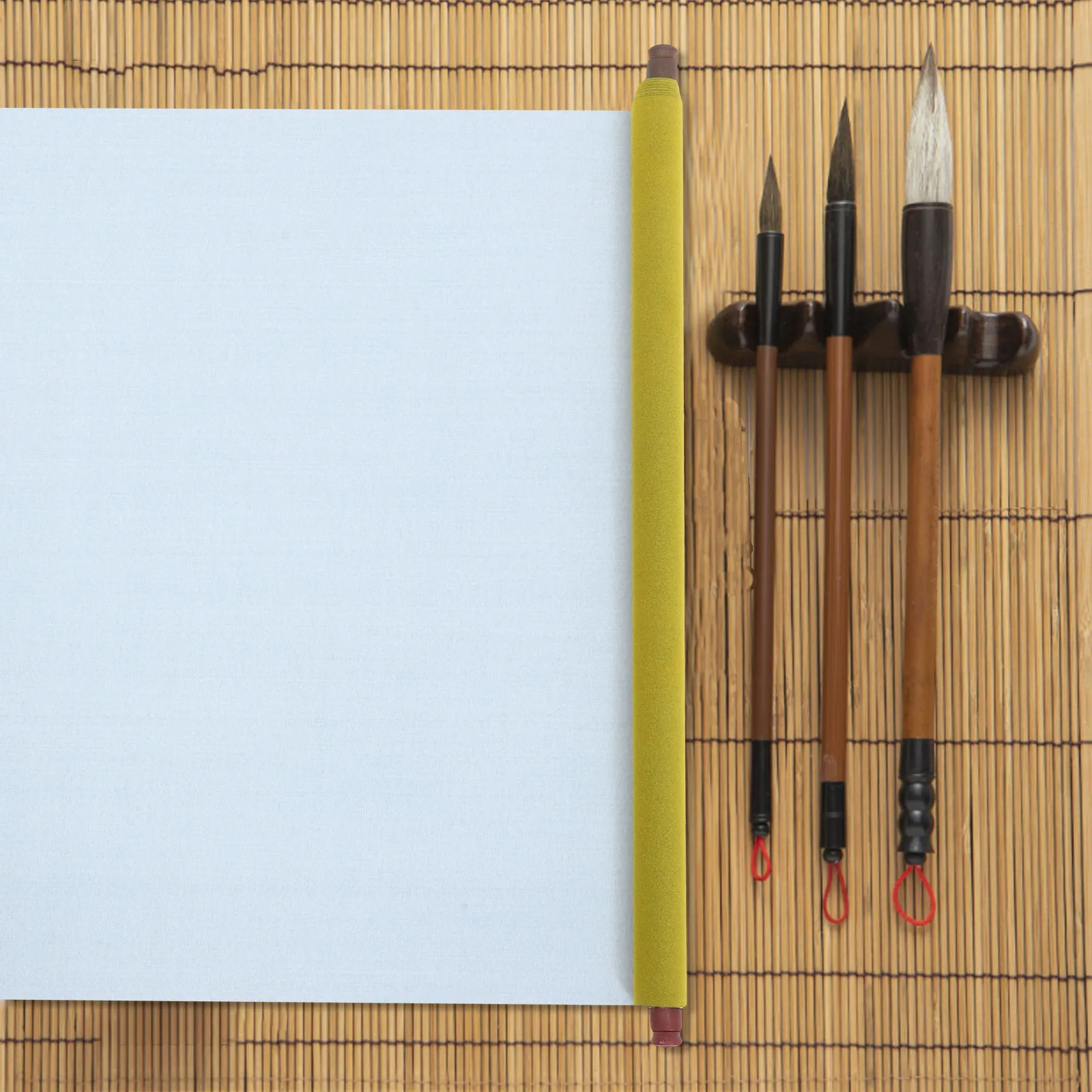 물로 쓰는 천 스크롤 1.4m X 46Cm 부드러운 질감 재사용 가능한 중국 서예 매트 그림 그리기 연습에 이상적