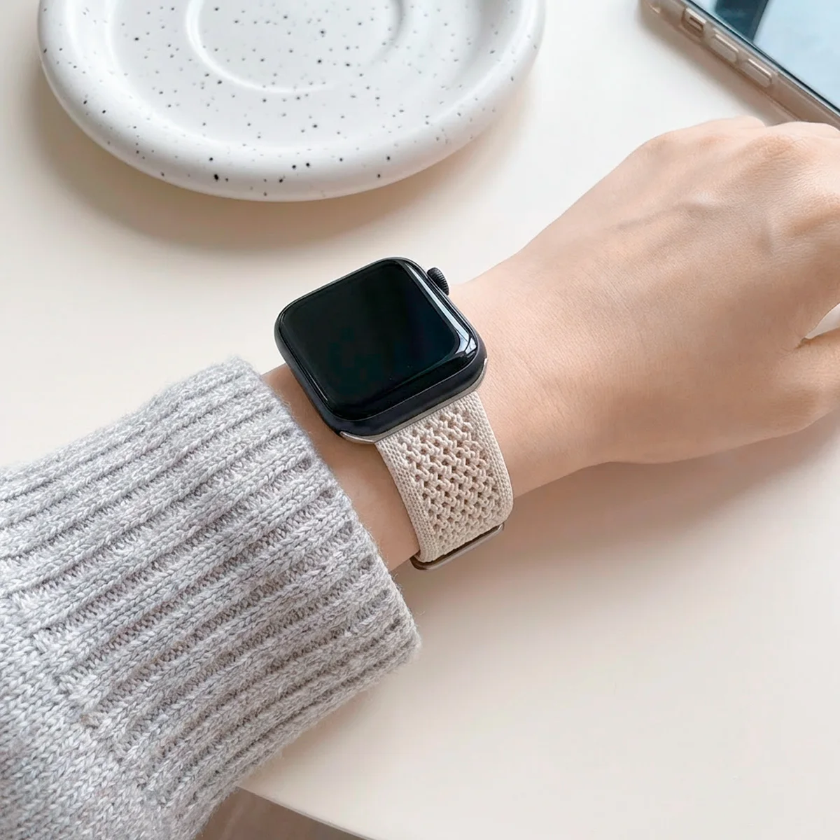 Breathable Braided Nylon Magnetic Watch Strap