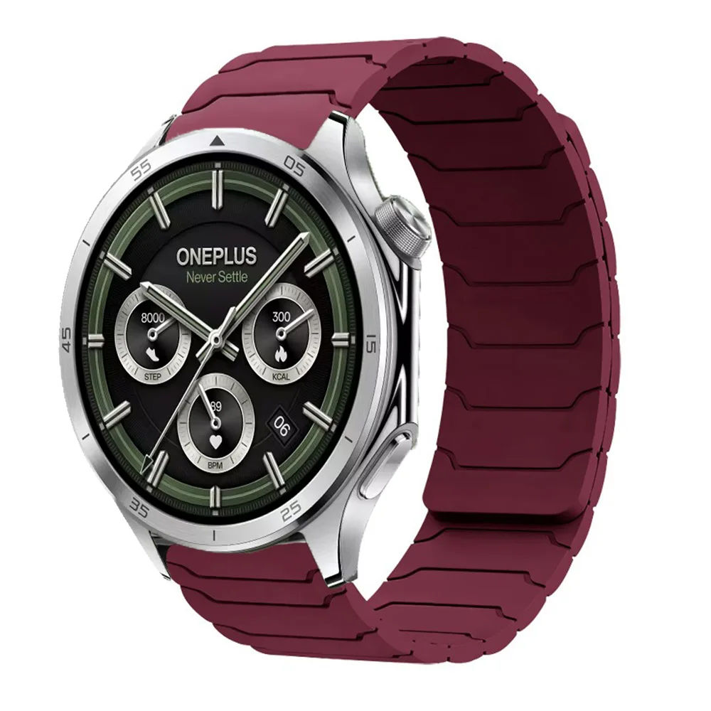 Magnetic Silicone Strap - Adjustable 20/22mm Bracelet Wristband