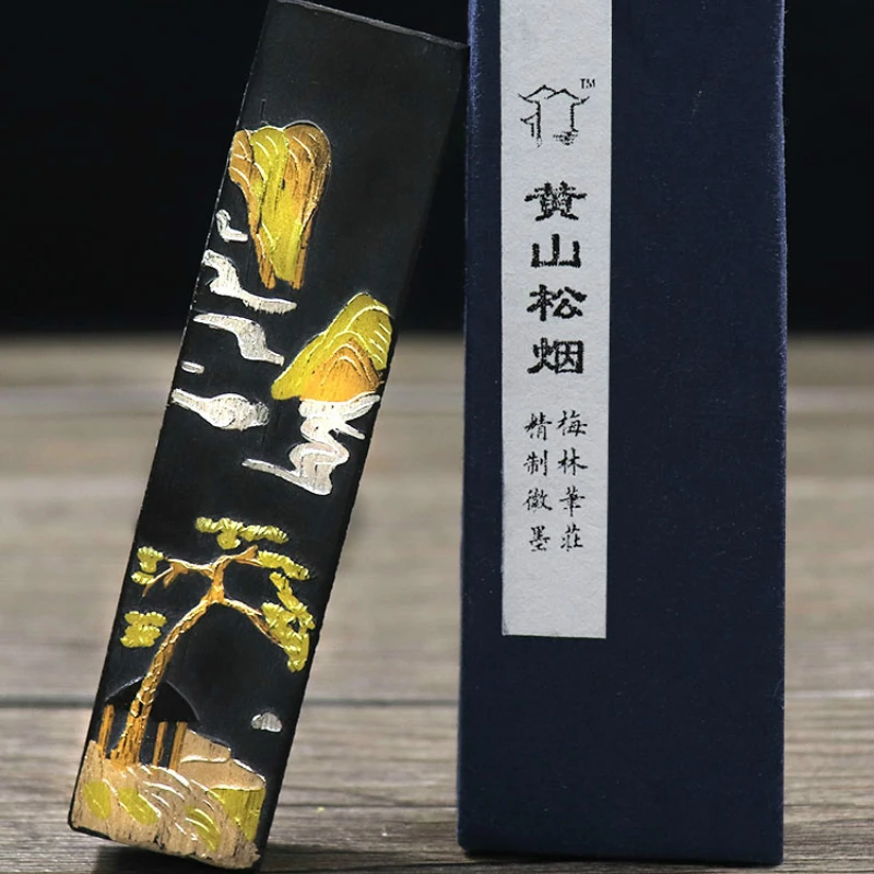 

Chinese Painting Calligraphy Ink Stick Natural Pine Soot Ink Stick Grinding Ink Calligraphy Ink Stone Oil Ink Stick Tinta China