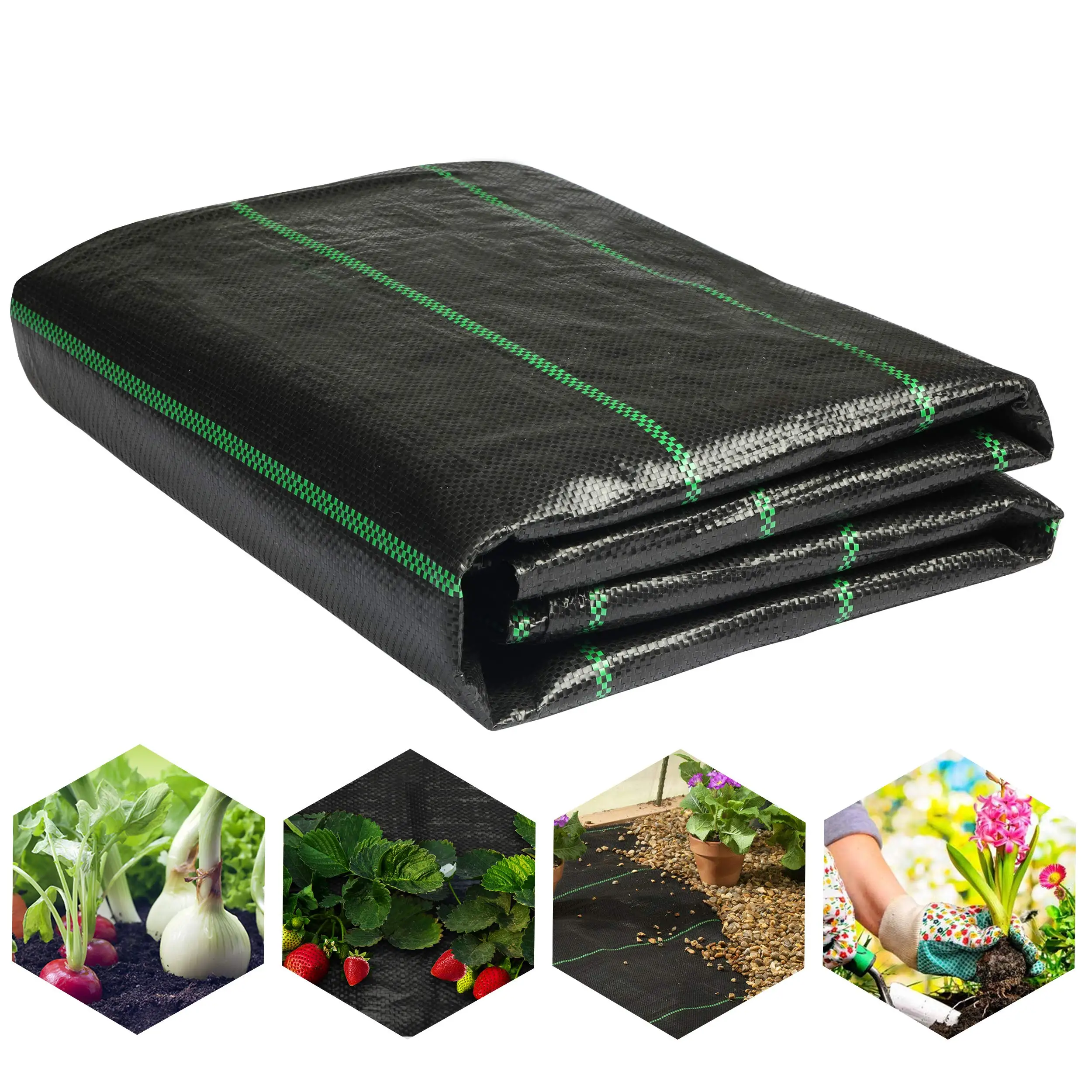 Anti-Weed Mesh Geotextile Weed Control Agricultural Mulch Cloth Greenhouse Weeding Mat Water Permeable weed control fabric