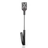 44cm Straight Whip Metal Two Sided Letter Pattern Leather Whip Flogger Paddle for Horse Training Crop Whip Riding Crops ﻿ ﻿ 1
