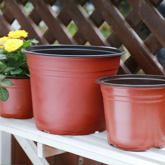20 pièces/50pcs jardinière pépinière plante poussent Pots tasse pour fleur Pot en plastique outils de jardinage maison cultiver Pots en gros SW2 6