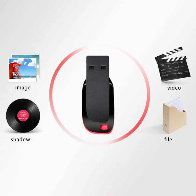 USB 2.0 미니 휴대용 고속 플래시 드라이브, 대용량 PC 노트북 U 디스크, 32GB