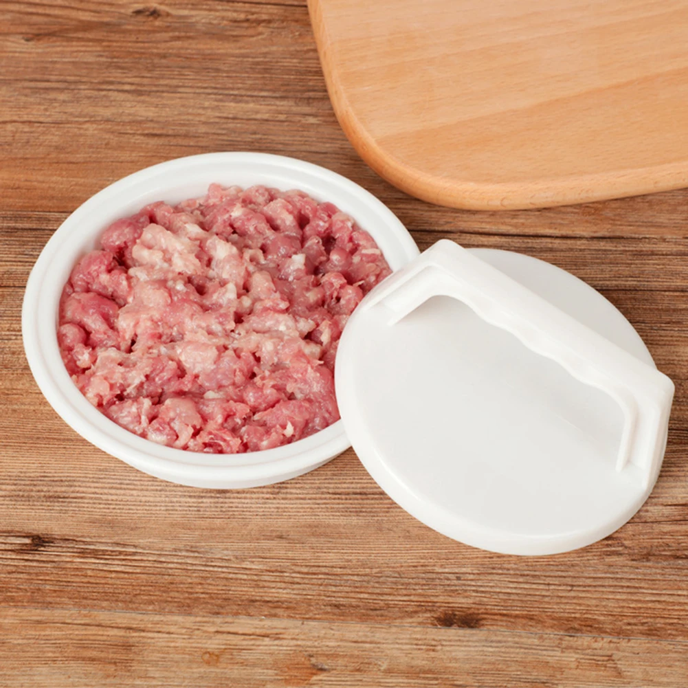 Round Combination Meat Press Plastic Handle Meatloaf Making Mold Durable Easy Cleaning Multifunctional Kitchen Tool Accessories