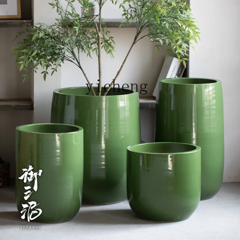 

Zc Modern Minimalist Ceramic Floor Flowerpot Living Room Flower Arrangement Decoration