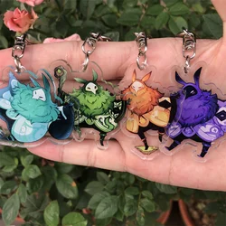 Genshin Impact Keychain Abyss Mage Accessories Anime Game Backpack Pendant Prop Badge Christmas Gifts