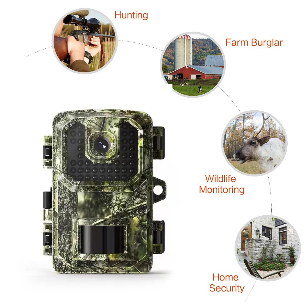 4K Wireless Trail Camera Hunting Cameras Ultra HD Waterproof Hunting Scouting Game Night Vision Surveillance Trap Camera