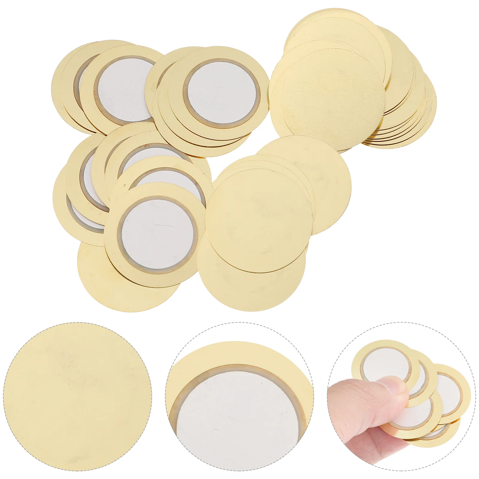 

Copper Piezo Discs Professional Acoustic Pickup Transducer Trigger Buzzer Piezoelectric Discs For Pickups Accessories