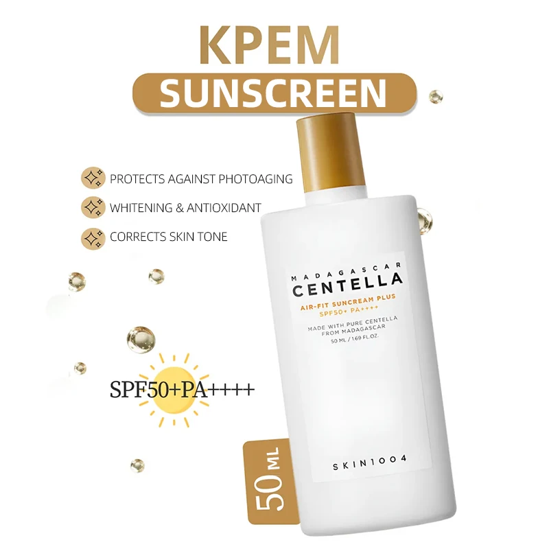 Centella skincare Face Lotion Suncreen Water-fit Serum SPF 50+ Sun Cream and Facial Cleaning Oil Moisturize Beauty Products Set