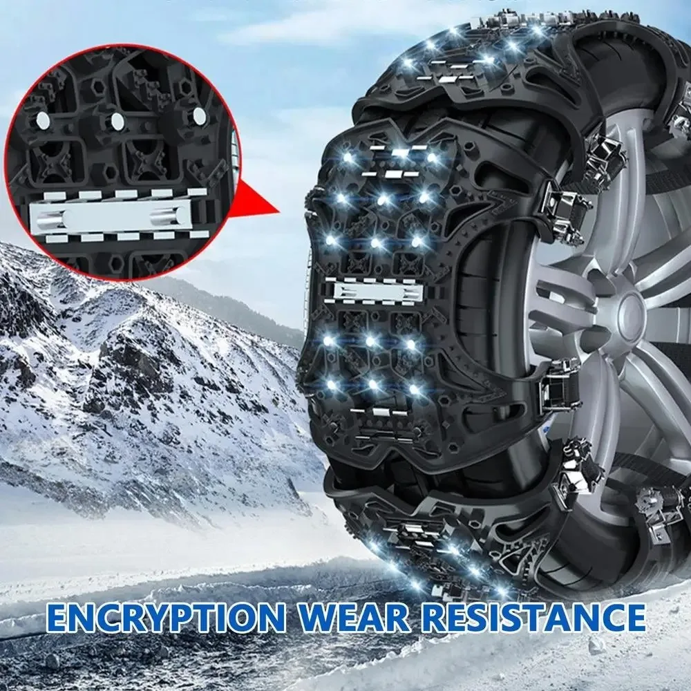 Wear-Resistant Universal Car Safety Chains Winter Tire Security Chains Portable Automobile Tire Crawler Non-slip for For SUV