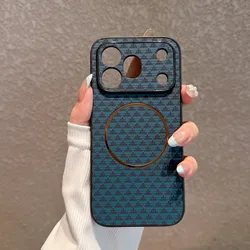 Exquisite Electroplated Circular Magnetic Anti - Fingerprint Phone Case - Honor 600 Global (Blue)