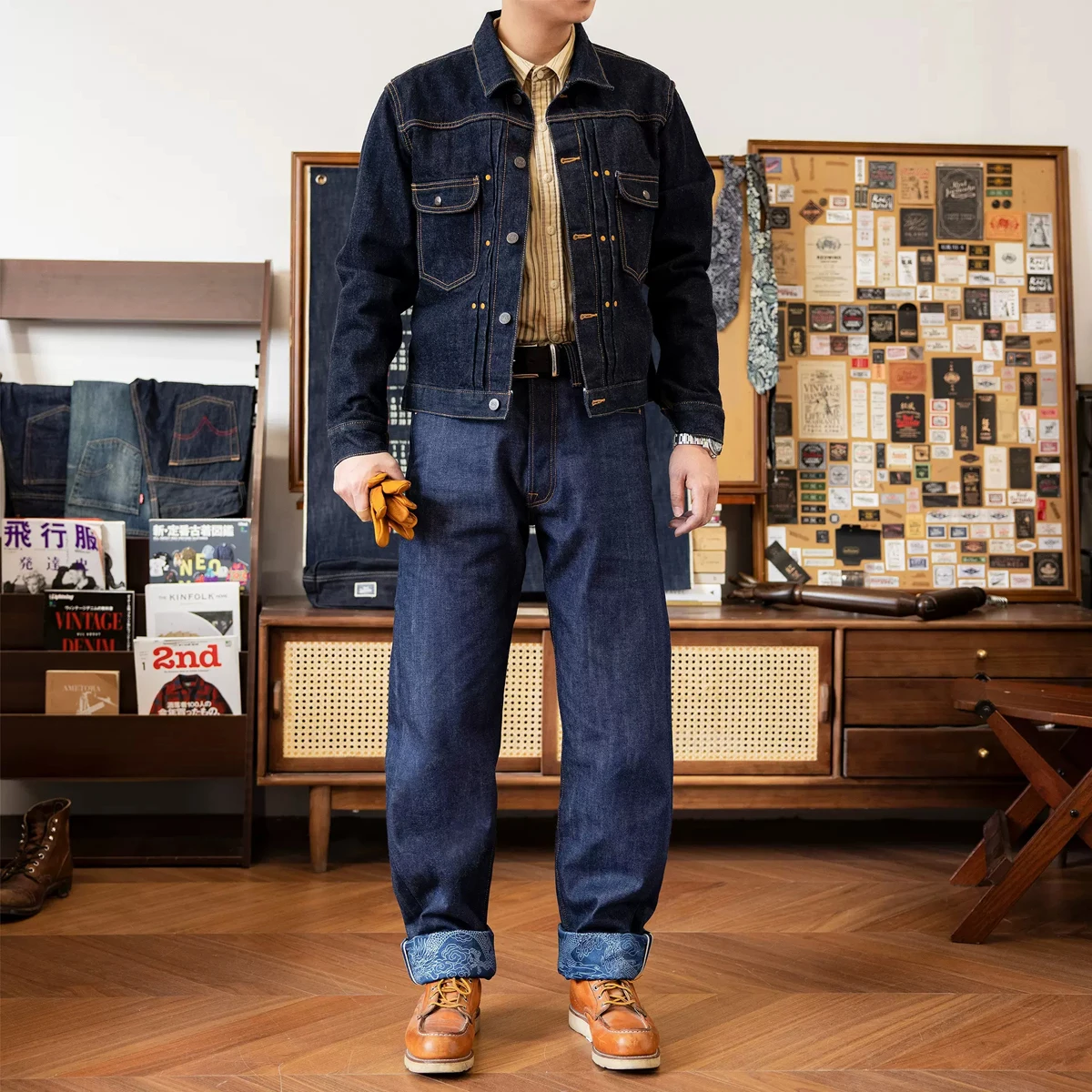 Red Tornado Year of the Dragon Limited Edition 14oz Selvedge Denim Jeans Indigo 2