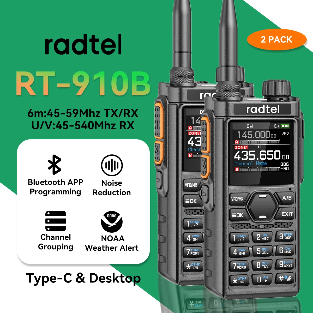 Radtel RT-910B Scanner ANTENNE MARINE PROGRAMMATE VHF UHF AM FM - Foto 8