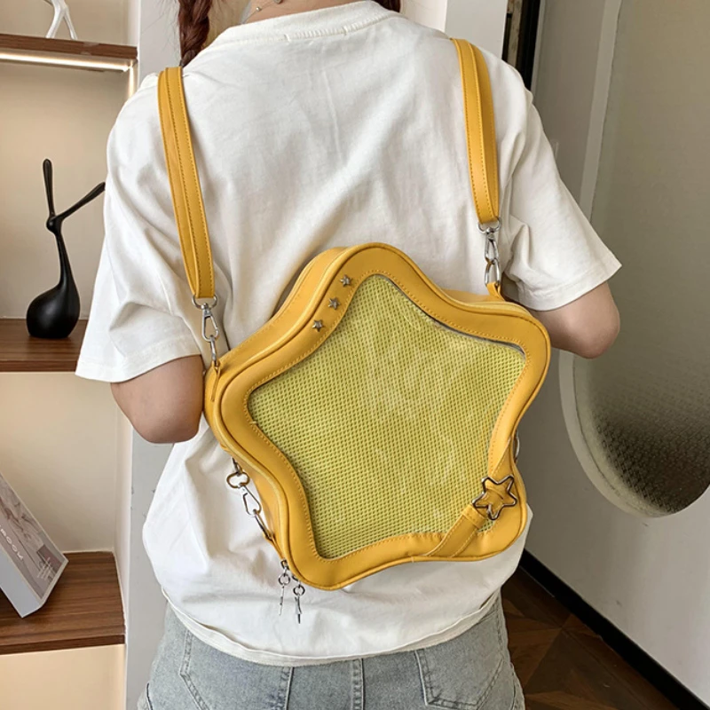 New Ita Bag Backpacks 2025 Popular Transparent School Bag for Women Sweet Chic Star Crossbody Bag Display Autumn Bolsa Сумка 6