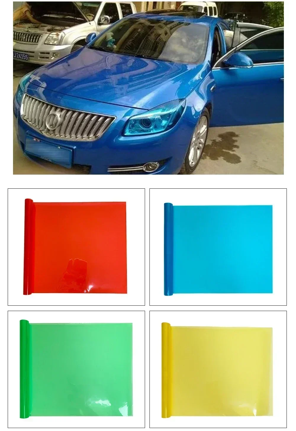 Auto Licht Film Angepasst Auto Farbe Tönung Scheinwerfer Rücklicht Nebel Licht Vinyl Film Hinten Lampe Tönung Filme Außen Zubehör – Detail 9