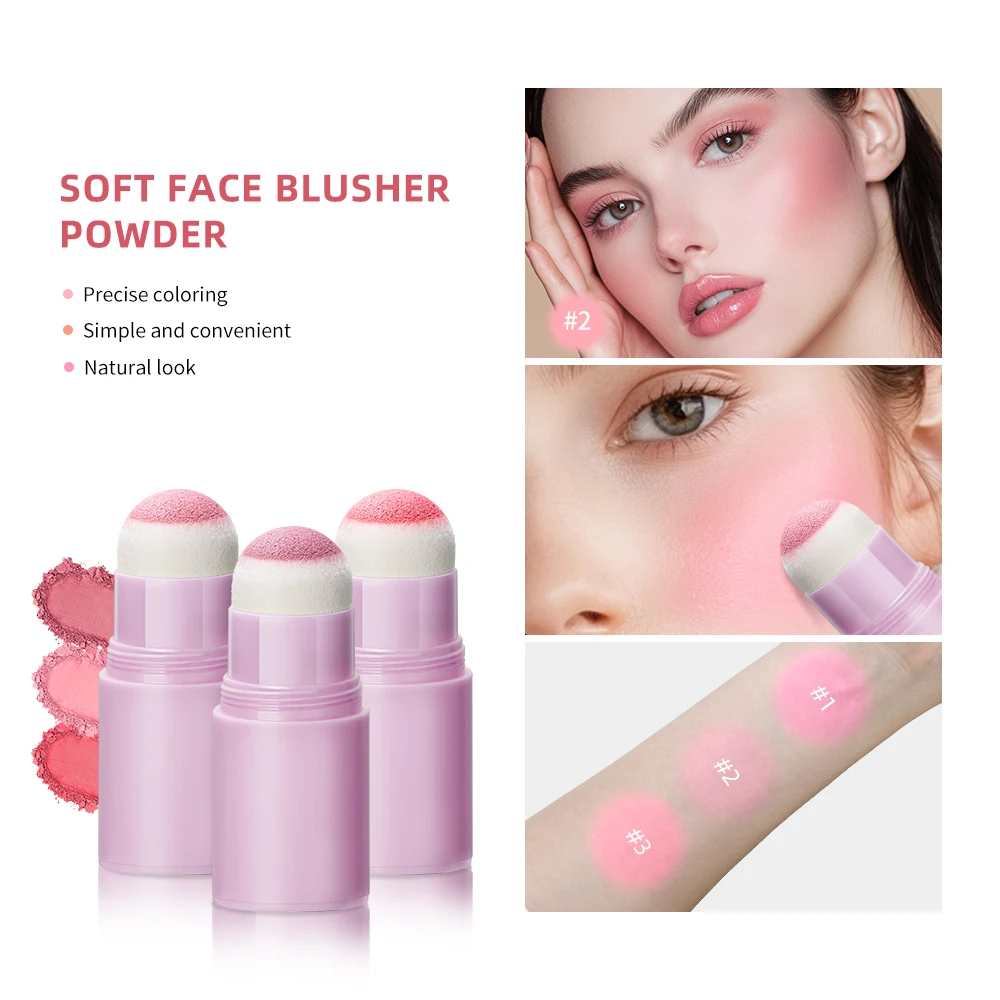 Matte Blusher Blush Sponge Makeup Contour Makeups Face Matte Rouge Powder Blushes Peach Palette Stick Cosmetics Pink 3