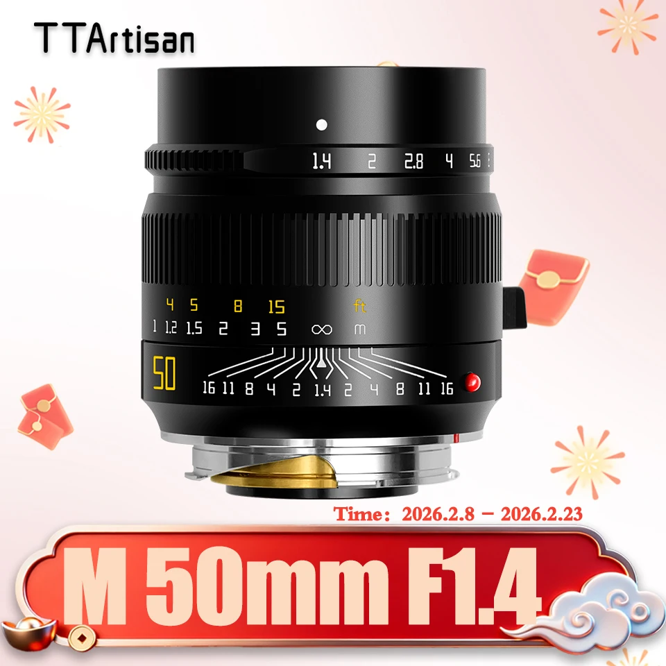Objectif TTartisan 50mm F/1.4 Tilt - Monture L (Leica) - Mise Au Point Manuelle - Occasion