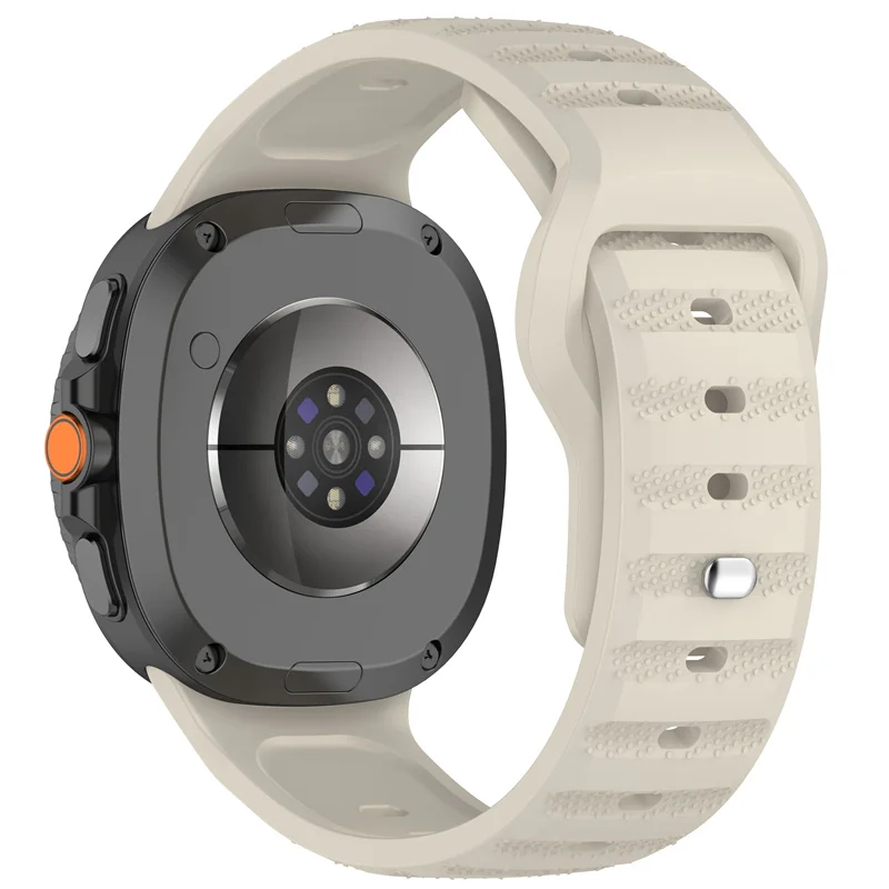 Breathable Silicone Wristband for Smartwatches - Classic Design, 44mm/40mm