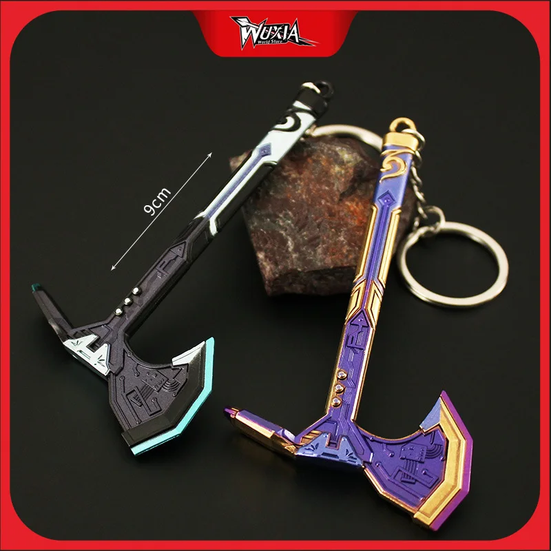 Agenti Di Valore Arma Neo Frontier Axe Game Periferiche Modello In Lega Di Metallo Spada Mini Accessori Portachiavi Regali Giocattoli Per Ragazzi