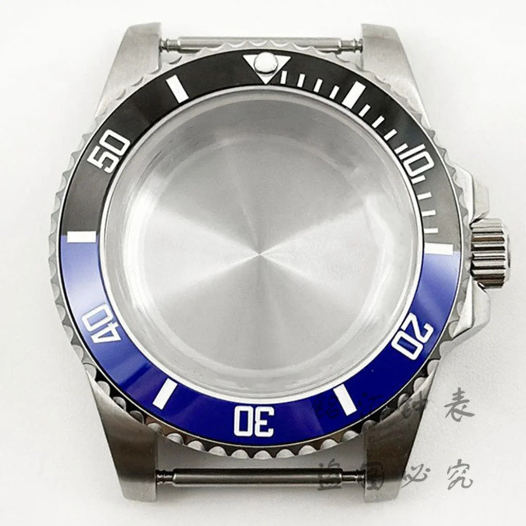 Deep Blue Bezel 40MM Diver Watch Case with Waterproof Sapphire Crystal