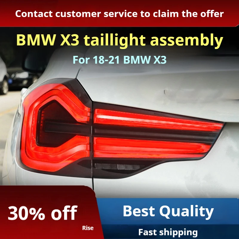 

Автомобильные фары для 18-21 BMW X3, задний фонарь в сборе G08, модифицированные задние фонари, тормоза, задний хода и водного руля