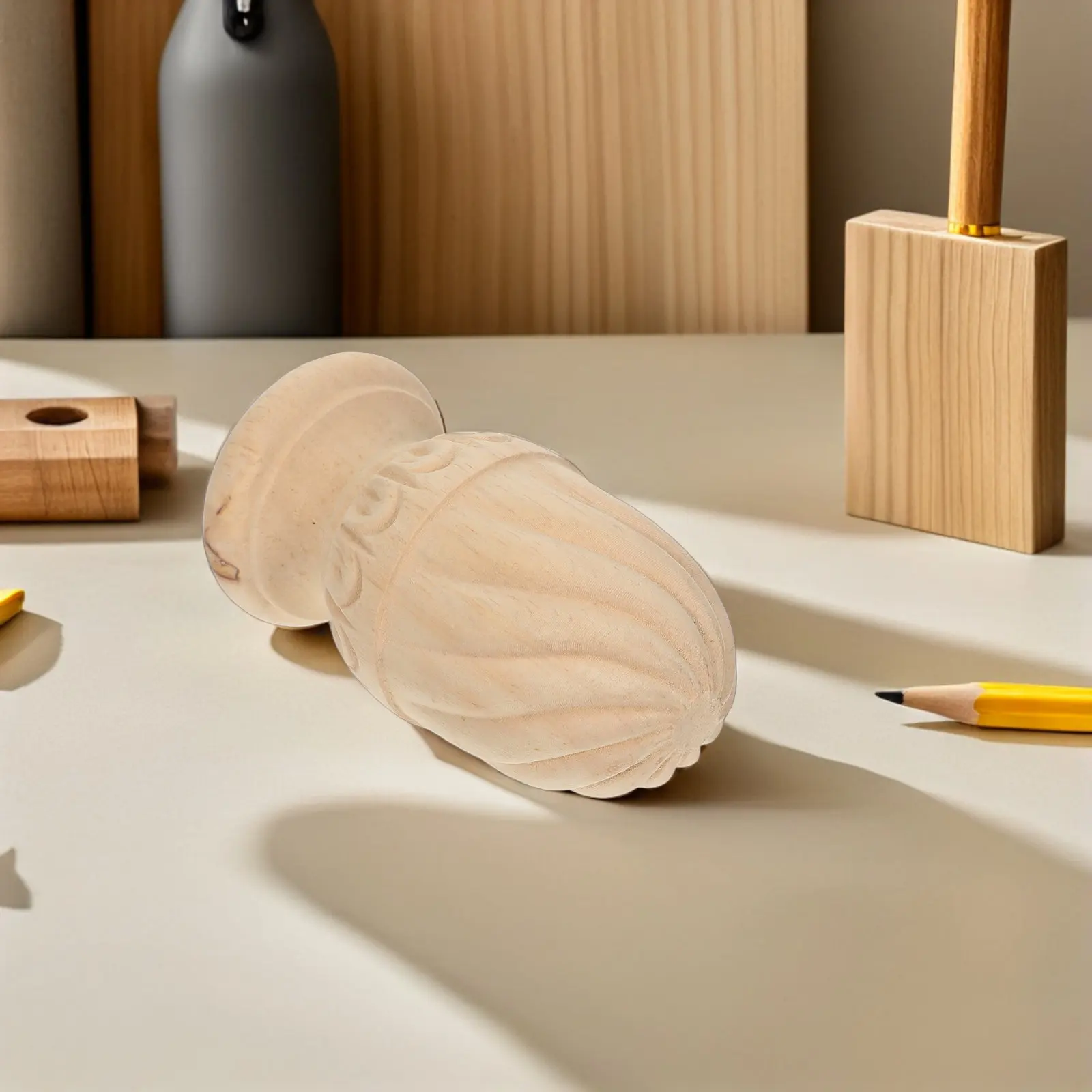 공예용 목재 장식봉 파인애플 모양 장식 난간대 액세서리 계단 장식 침대 기둥 DIY 가구 목공예