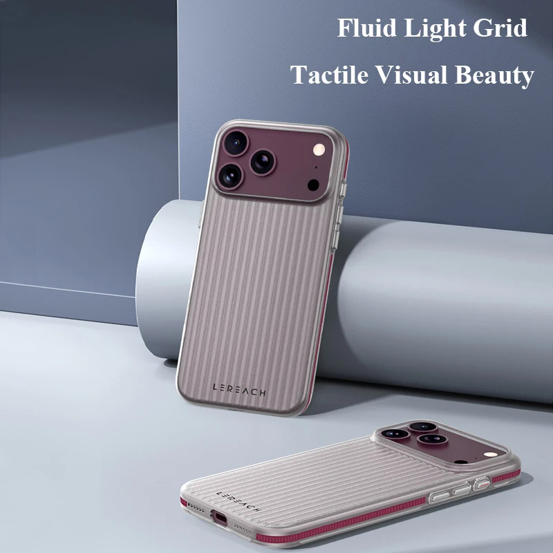 Lereach Corrugated Frosted Phone Case with Double-Side Anti-Slip Strips