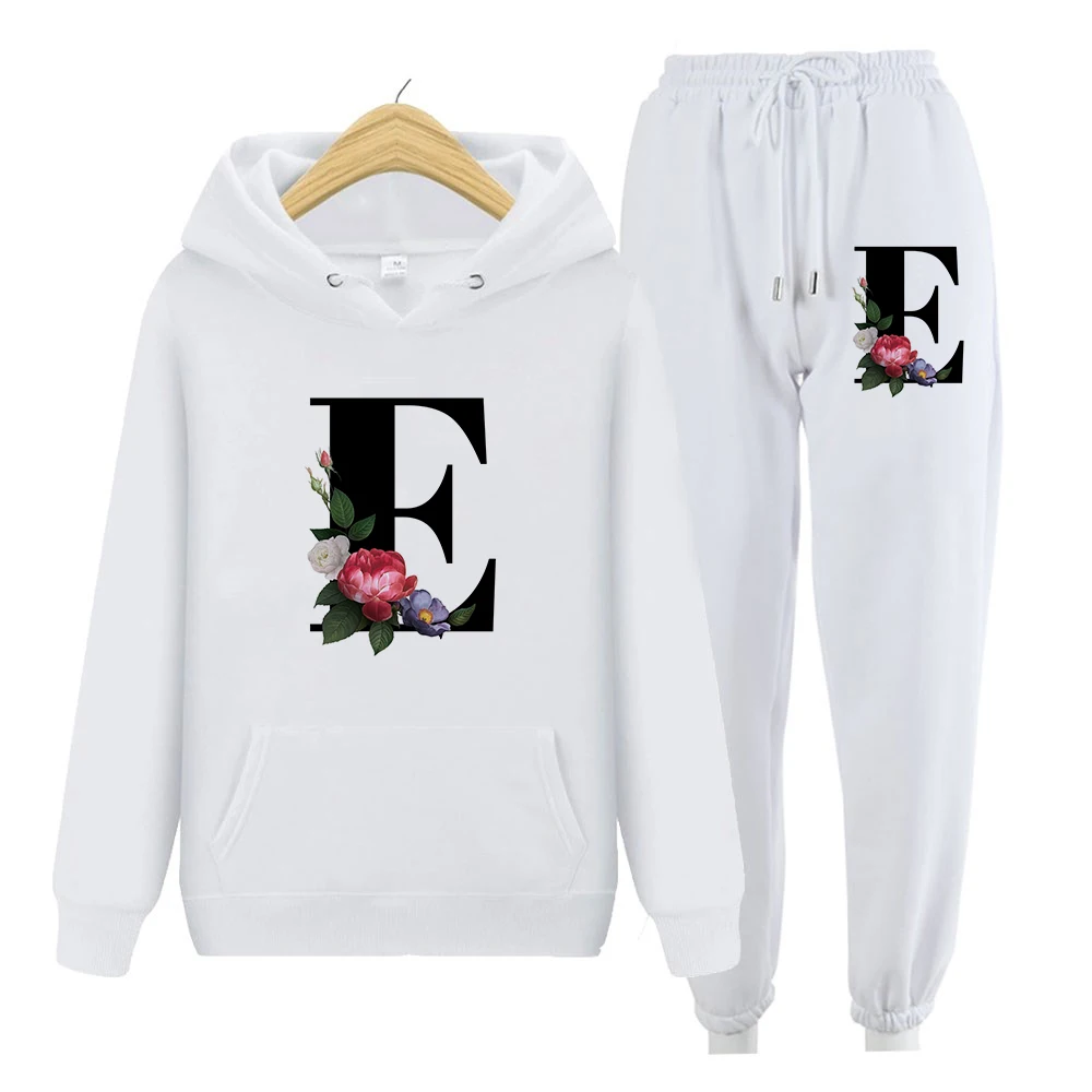 Two Piece Sets Hoodies Women Sweatshirt Winter Long Sleeve Hoodies Harajuku Hoodie Vintage Letters Print Sweatshirts Sudadera
