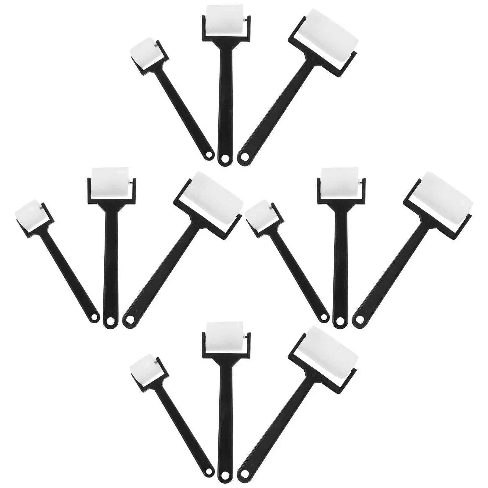 12Pcs 아트 페인팅 스폰지 브러쉬 세트 어린이를위한 안전하고 부드러운 소재 컴팩트 사이즈 DIY 크리 에이 티브 페인팅 스폰지 롤링 스탬프 키트