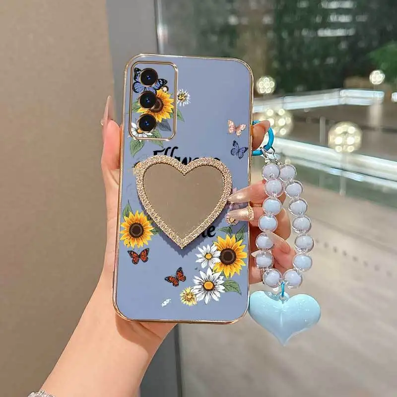 Floral Bloom Phone Accessory Set: Case, Lanyard & Stand