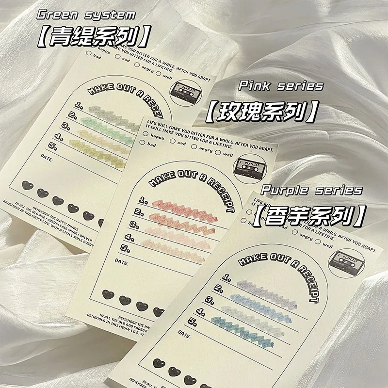 Journamm 인스 스타일 더블 헤드 하이라이터 학생 용품, 창의적인 문구, DIY 스크랩북, 미적 마킹 펜, 팩당 4 개