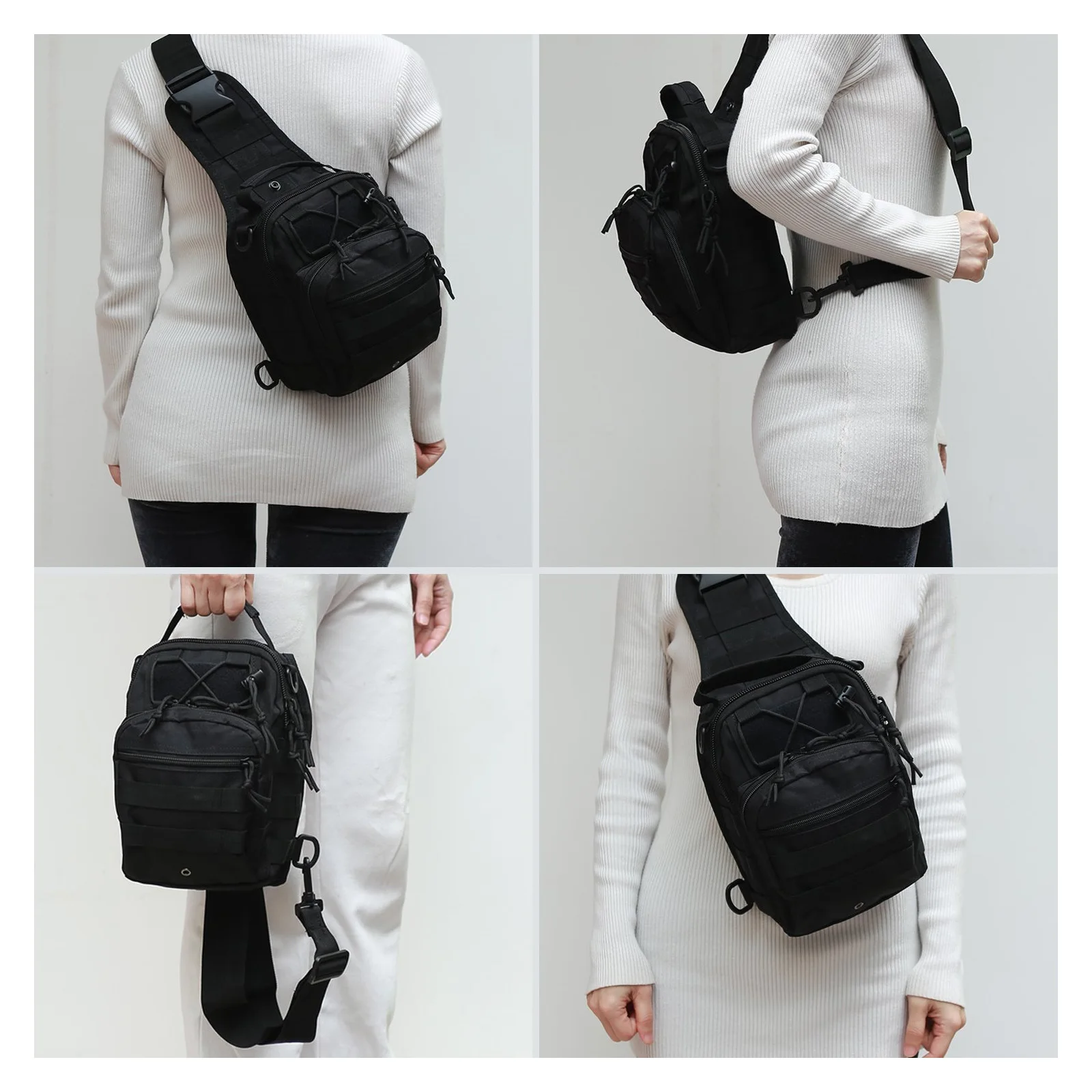 Tactical Nylon Outdoor Shoulder Bag Backpack for Men