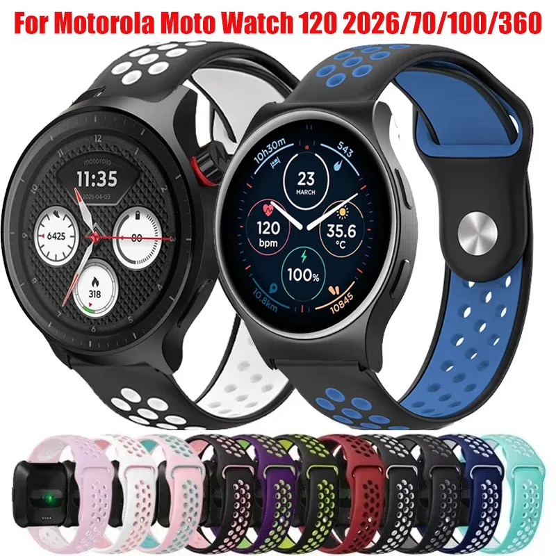 Breathable Sport Replacement Strap for Smartwatch - 20mm/22mm Wristband