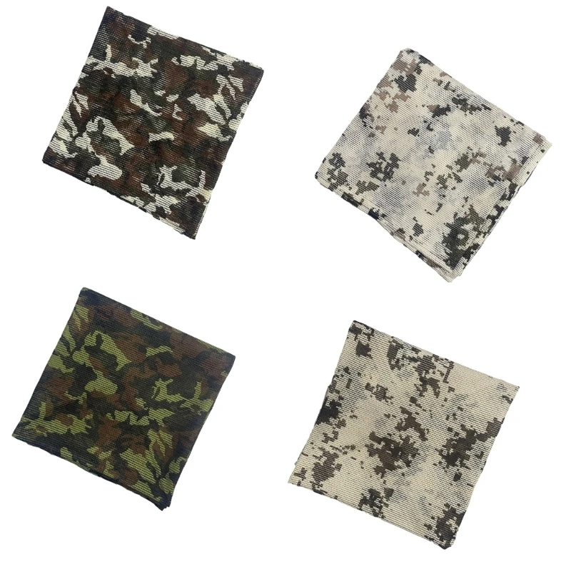 

Camouflage Shemagh Desert Scarf Veil Arab Bandana Mesh Head Wraps for Men