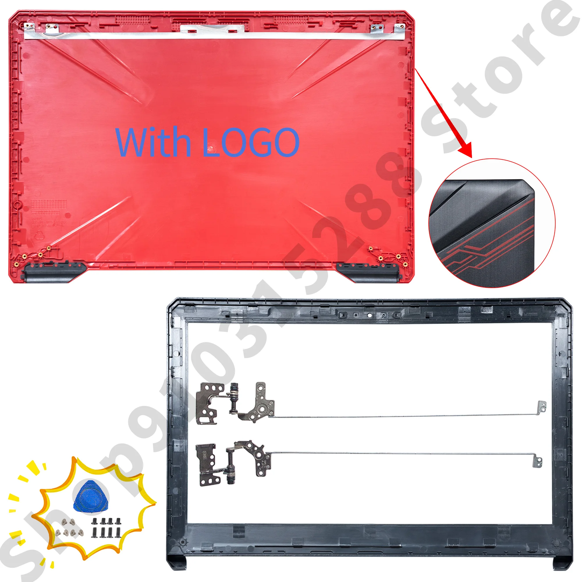 

Новинка чехол для ноутбука ASUS FX504 FX504G FX504GD FX504GM FX80 FX80G FX80GD задняя крышка ЖК-дисплея/передняя рамка/петли/Упор для рук/Нижняя крышка