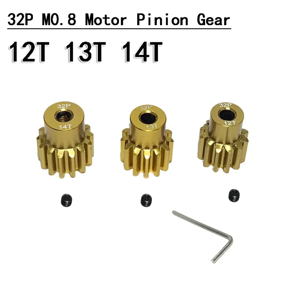 5PCS M1 5mm 11T 12T 13T 14T 15T Pinion Engine Gear For 1/8 Rc Car Brushed Brushless Motor On