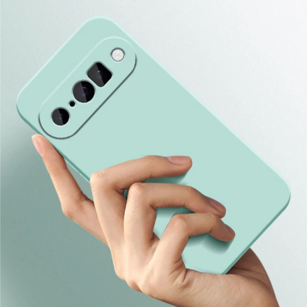 Luxurious Candy Color Liquid Silicone Phone Case with Anti-Lost Strap