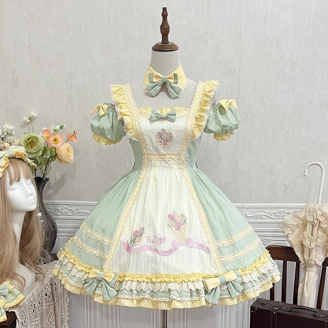 Chibi doll strawberry ruffle lace victorian corset