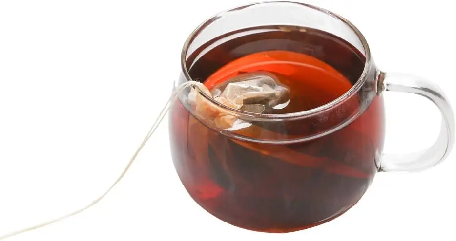 Disposable tea filter bags drawstring set of 100 for loose leaf tea
