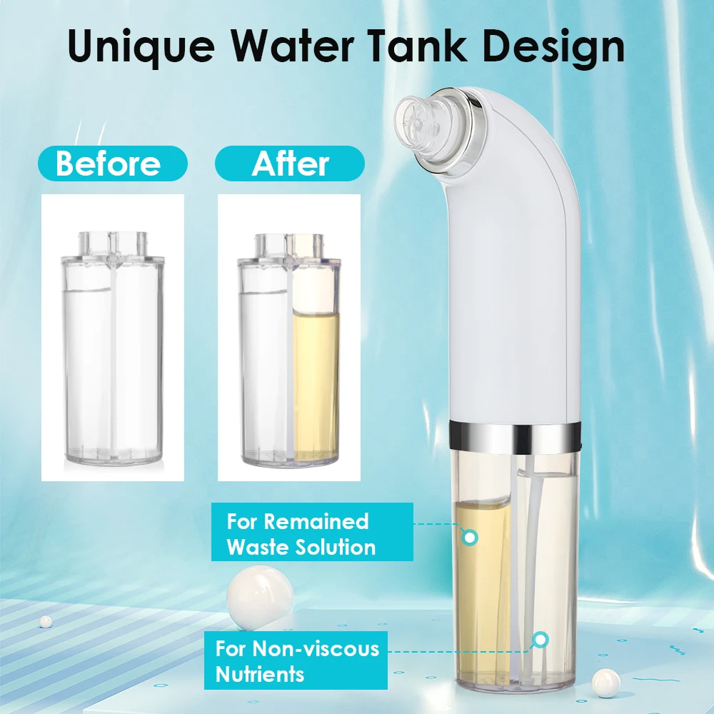 Electric Small Bubble Blackhead Remover USB Water Cycle Pore Acne Pimple Removal Vacuum Suction Facial Nose Cleaner Tool 5